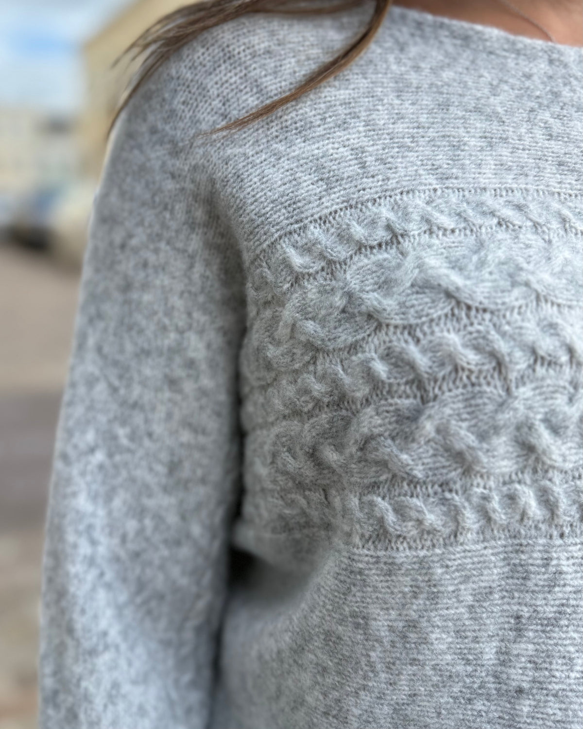 Pull col bateau gris