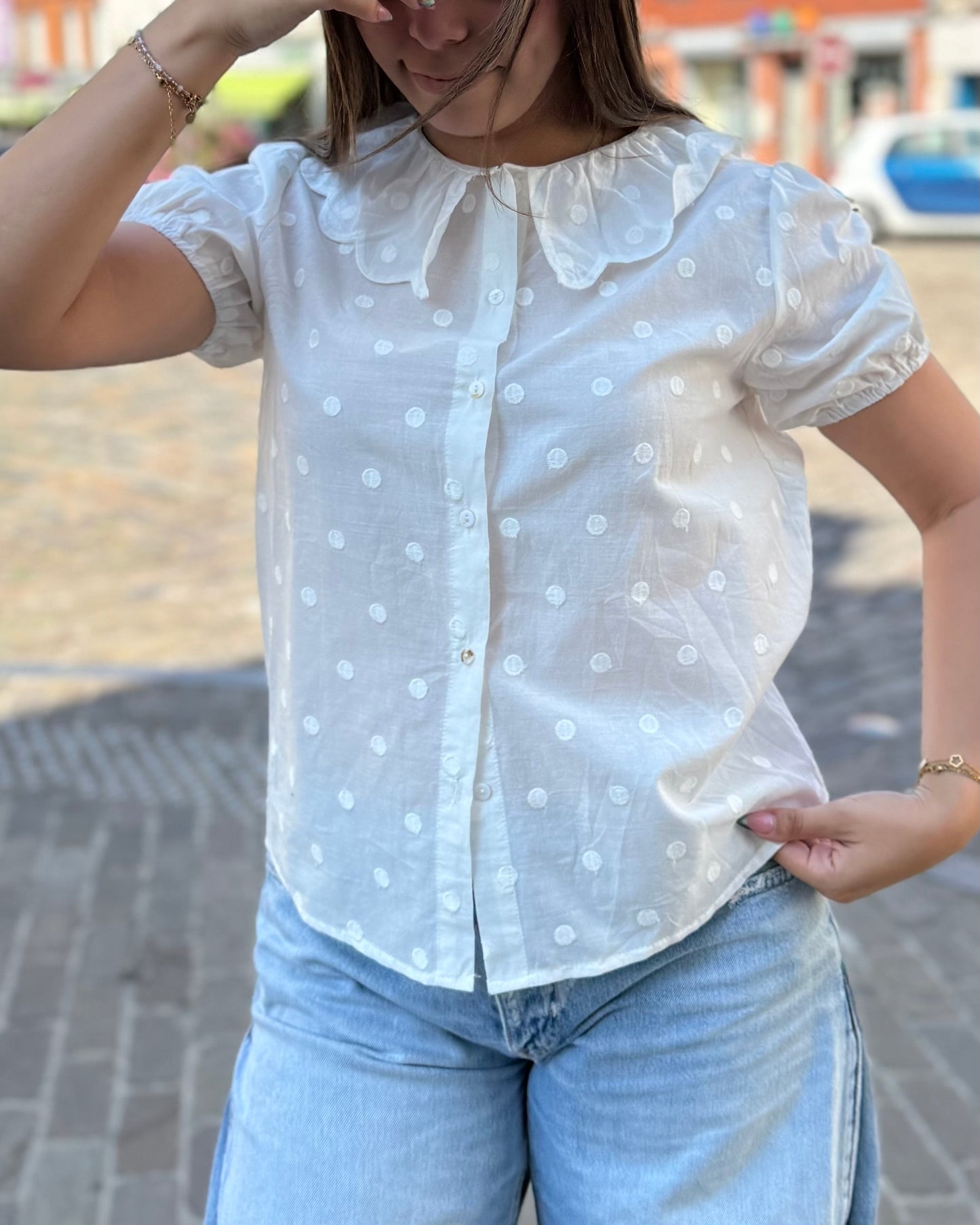 Blouse à pois Blandine