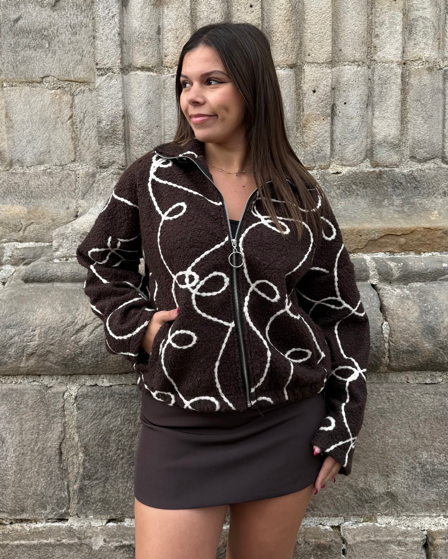 Veste Selma marron