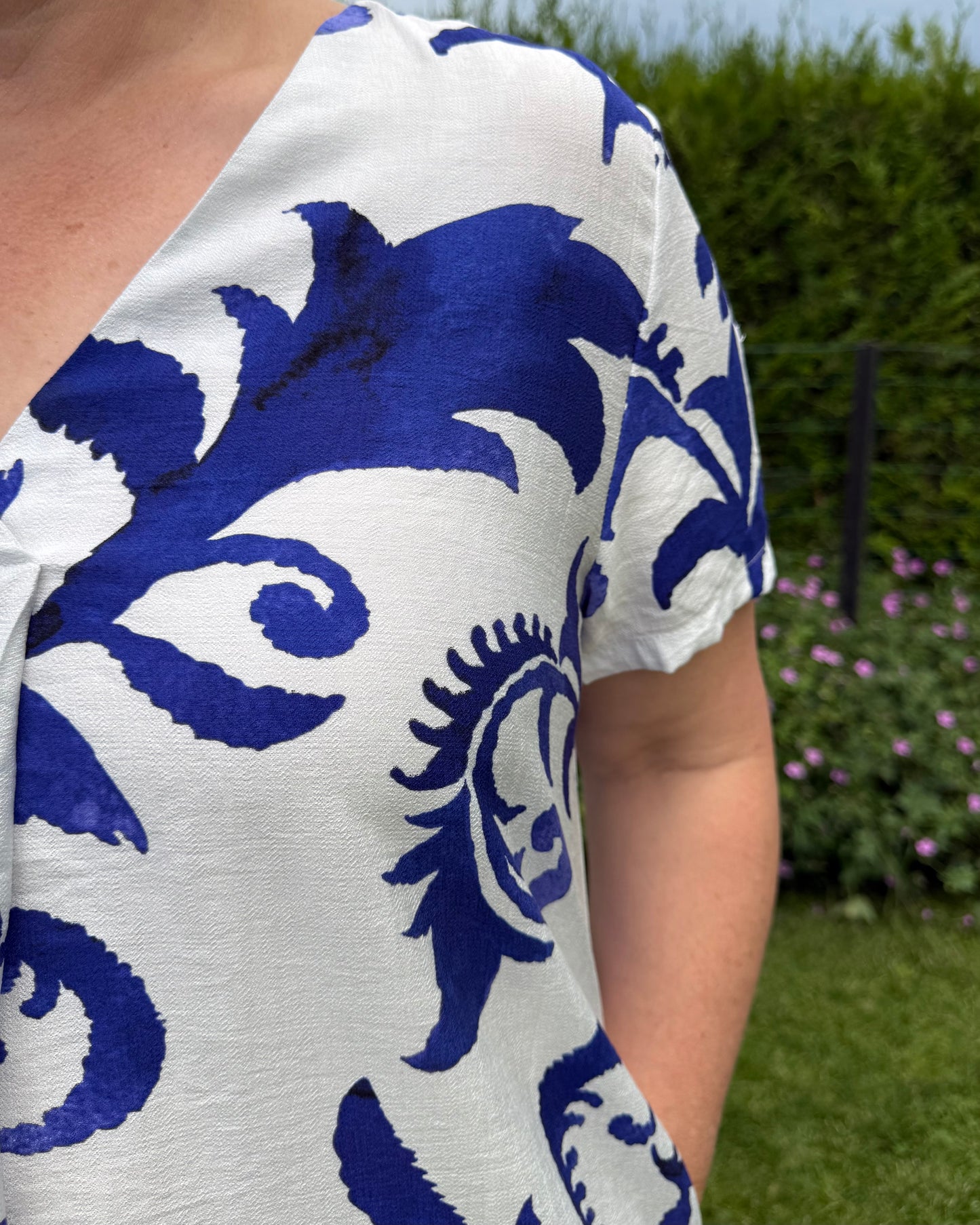 Robe droite bleu