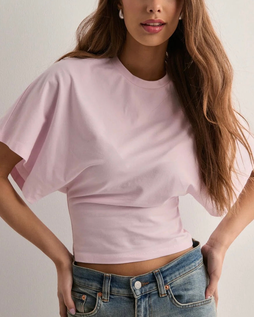 T-shirt chauve souris rose