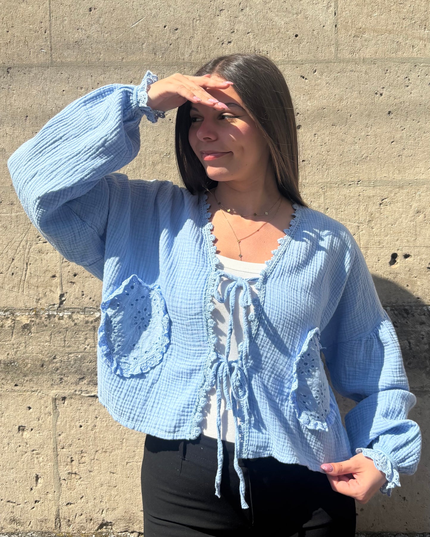 Gilet Adeline bleu