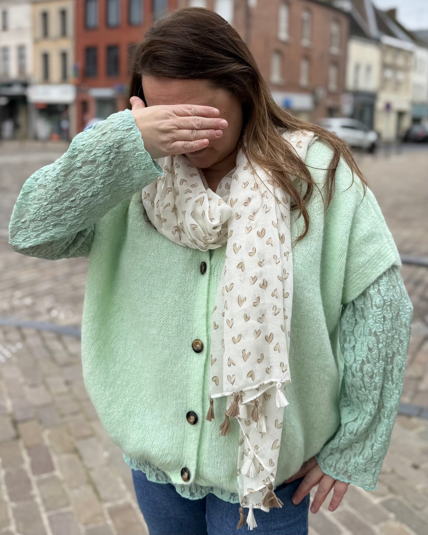 Gilet sans manche turquoise Mika