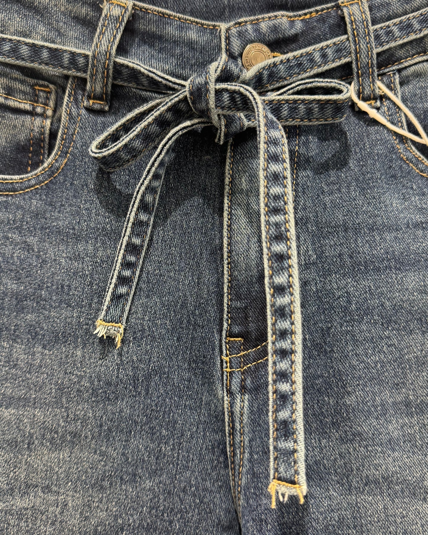 Jean mom ceinture jean Luzina