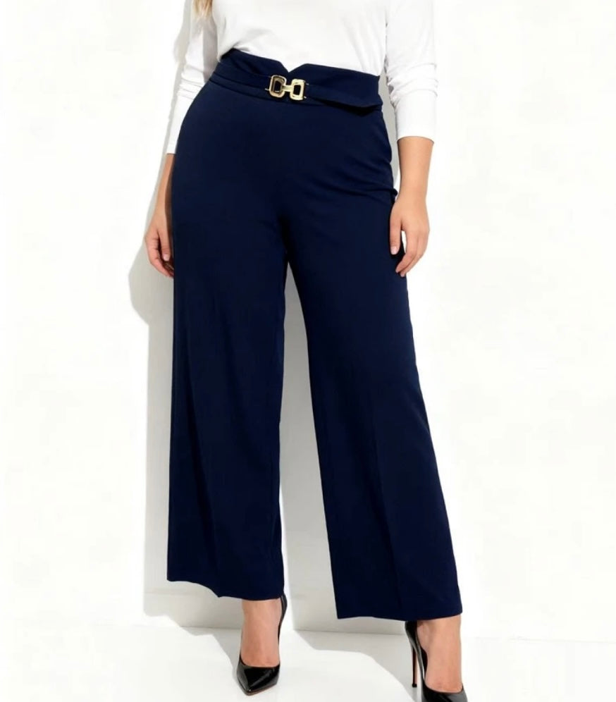 Pantalon élégant marine Clarence