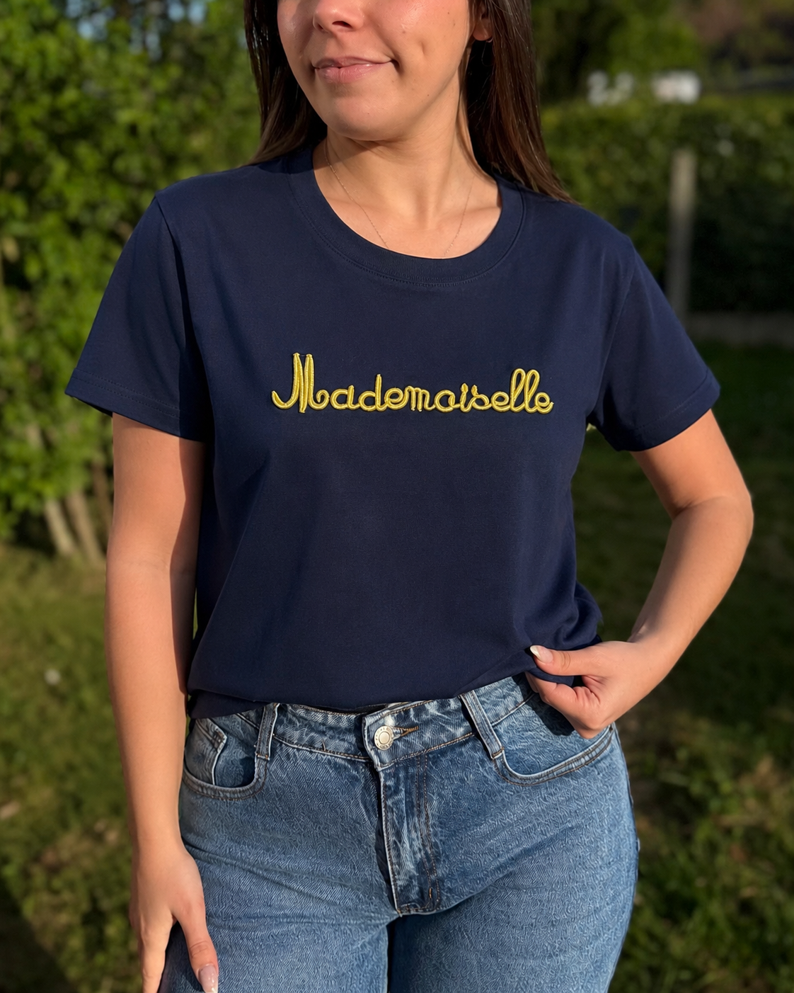 T-shirt mademoiselle marine