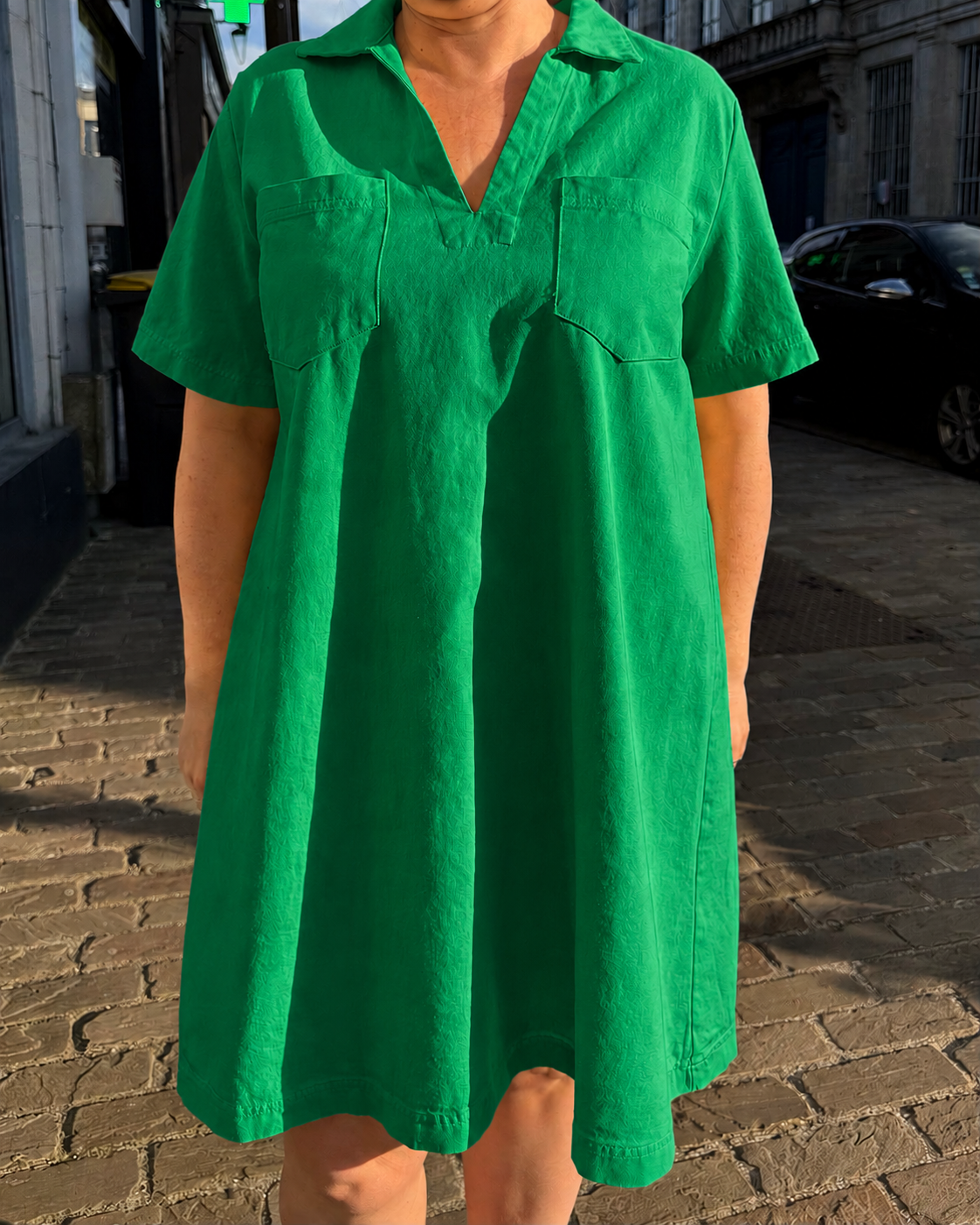 Robe jean vert