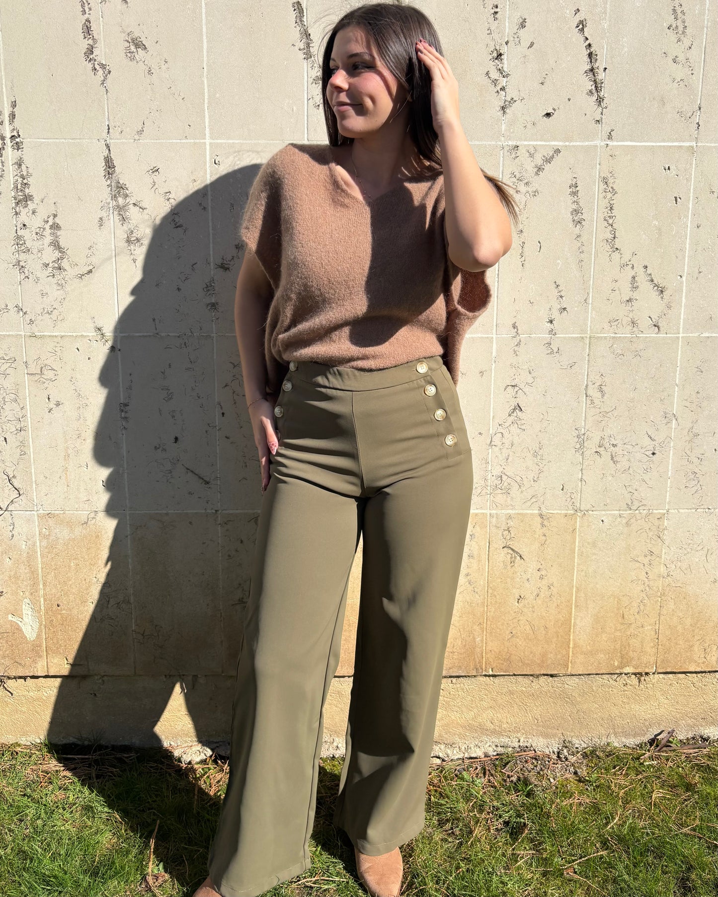 Pantalon Abigaël kaki