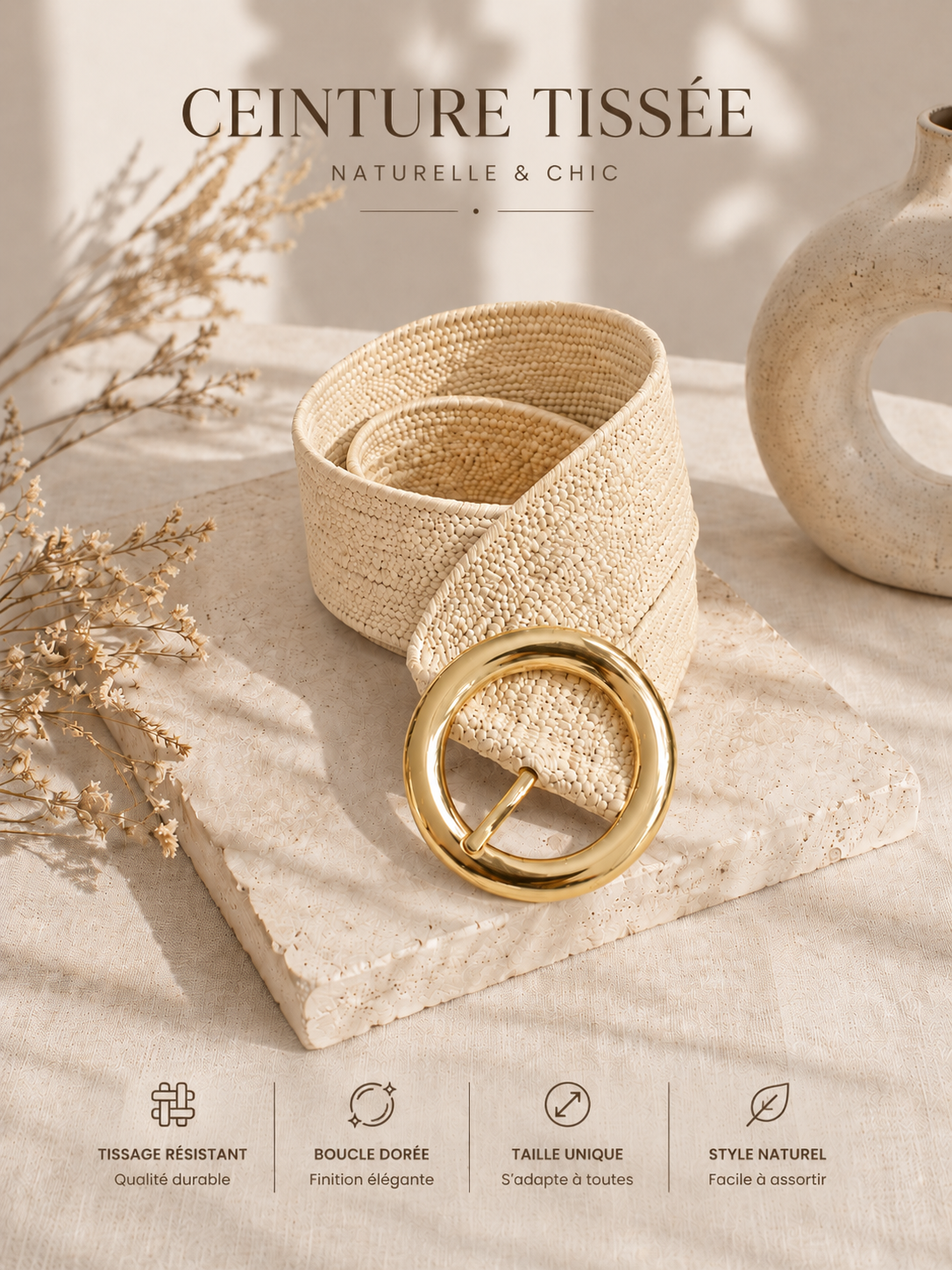 Ceinture crème