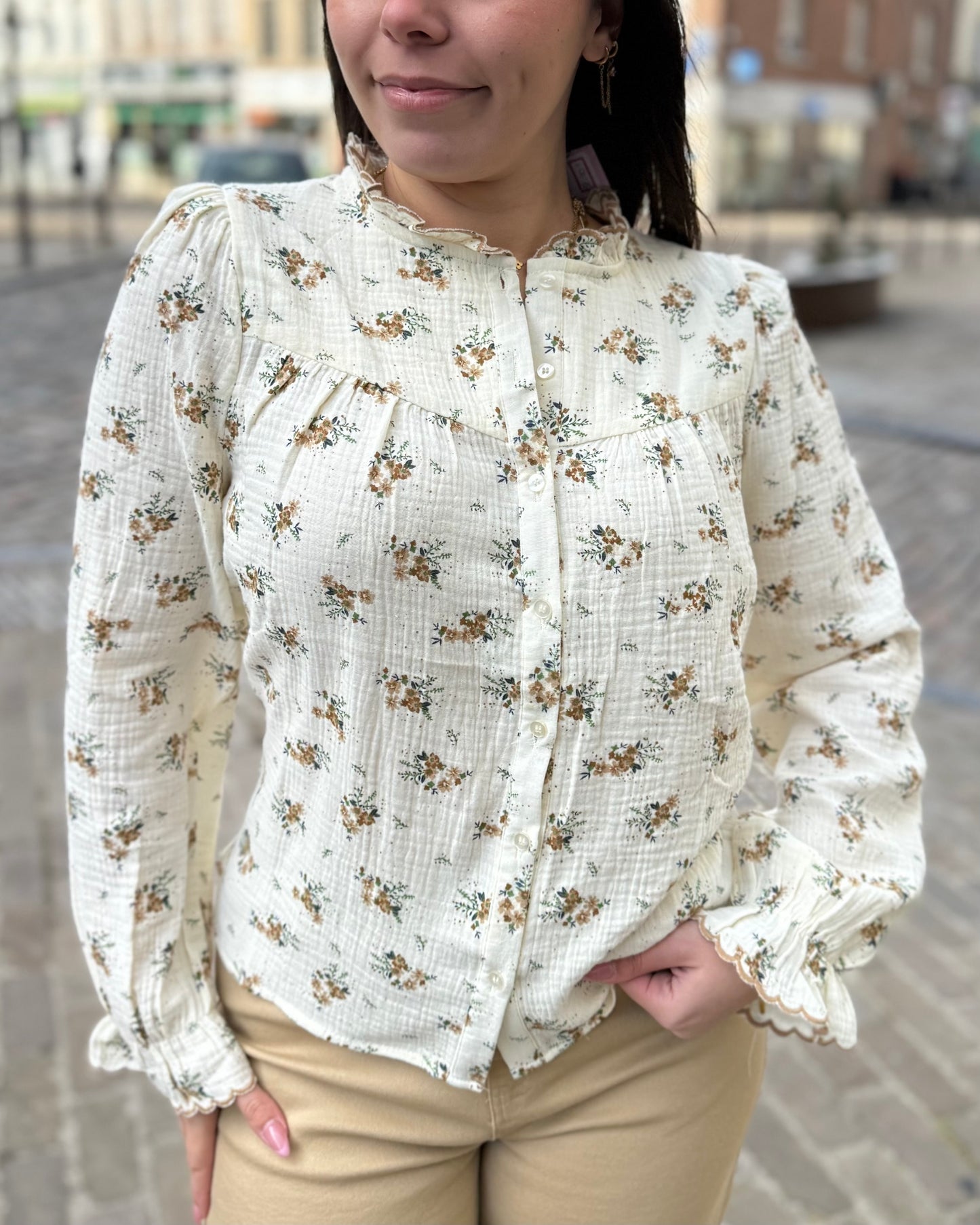 Chemise gaze de coton Ava