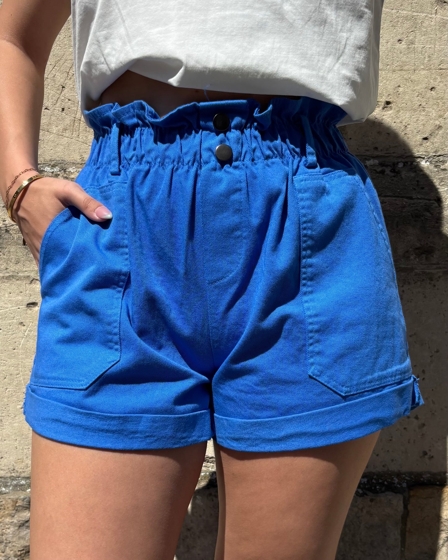 Short Héloïse bleu