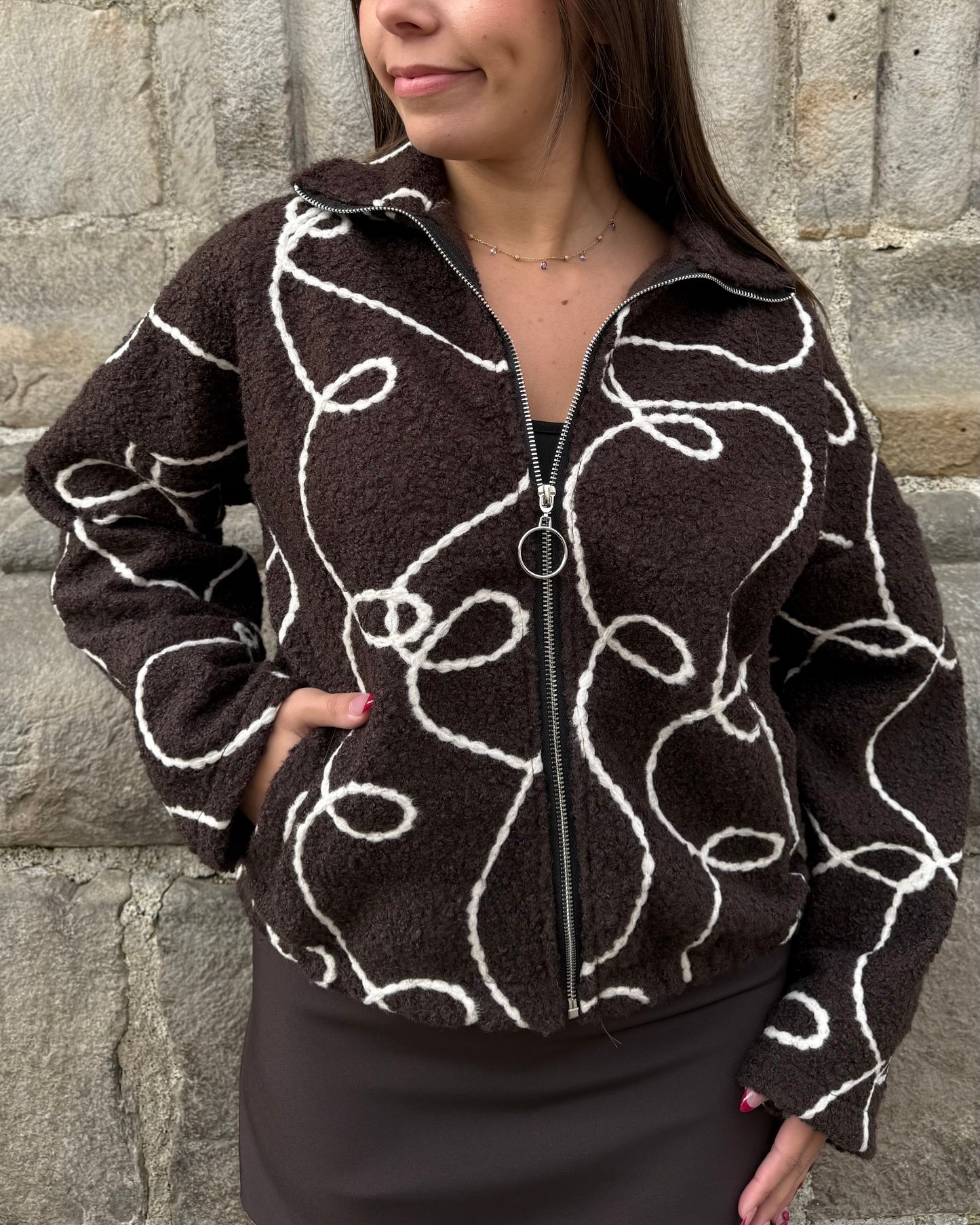 Veste Selma marron