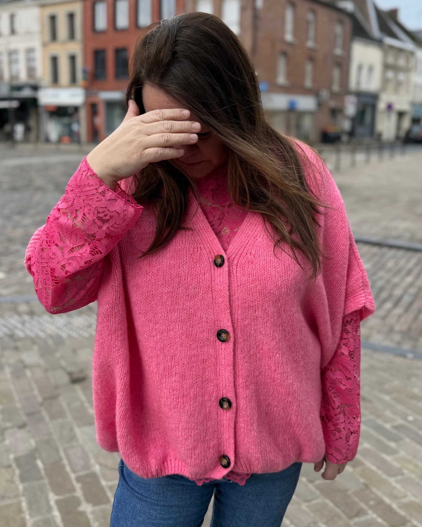 Gilet sans manche Fushia Mika