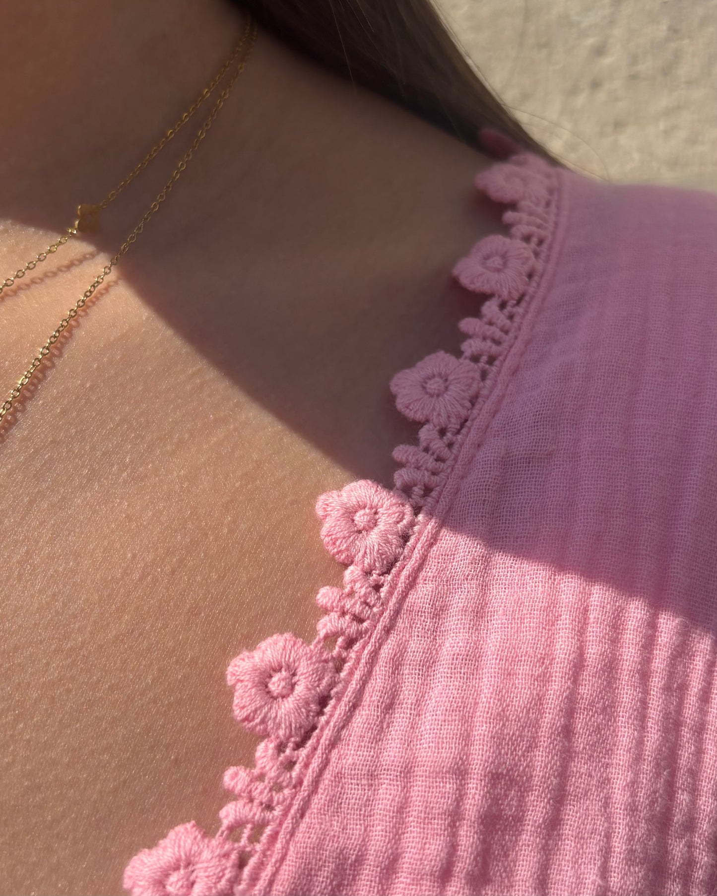 Gilet Abella rose