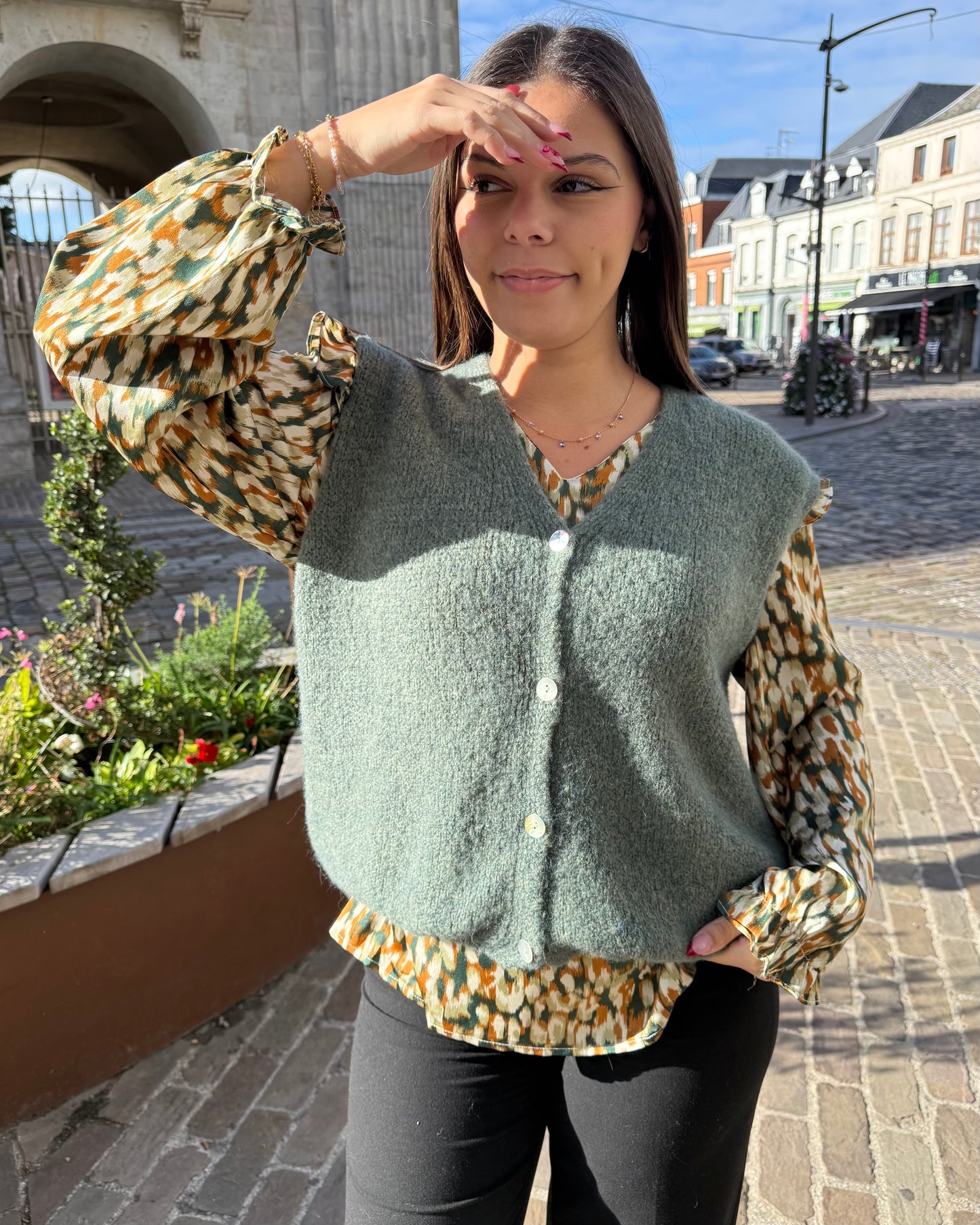 Gilet Héraïs kaki