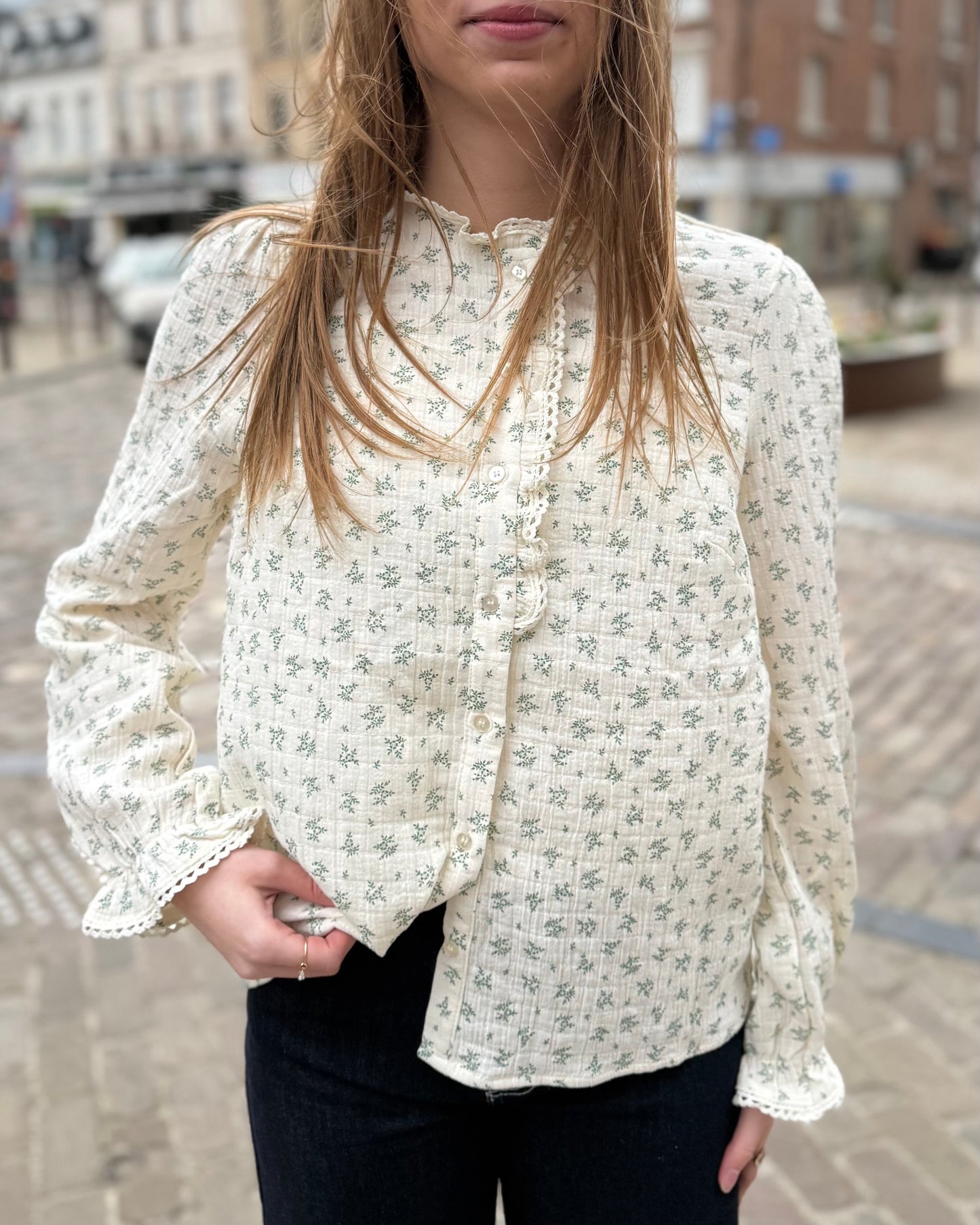 Chemise kaki Yaël