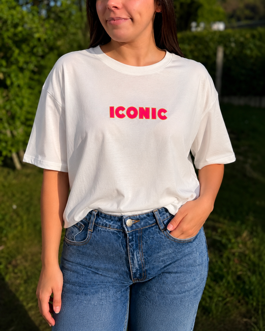 T-shirt Iconic blanc