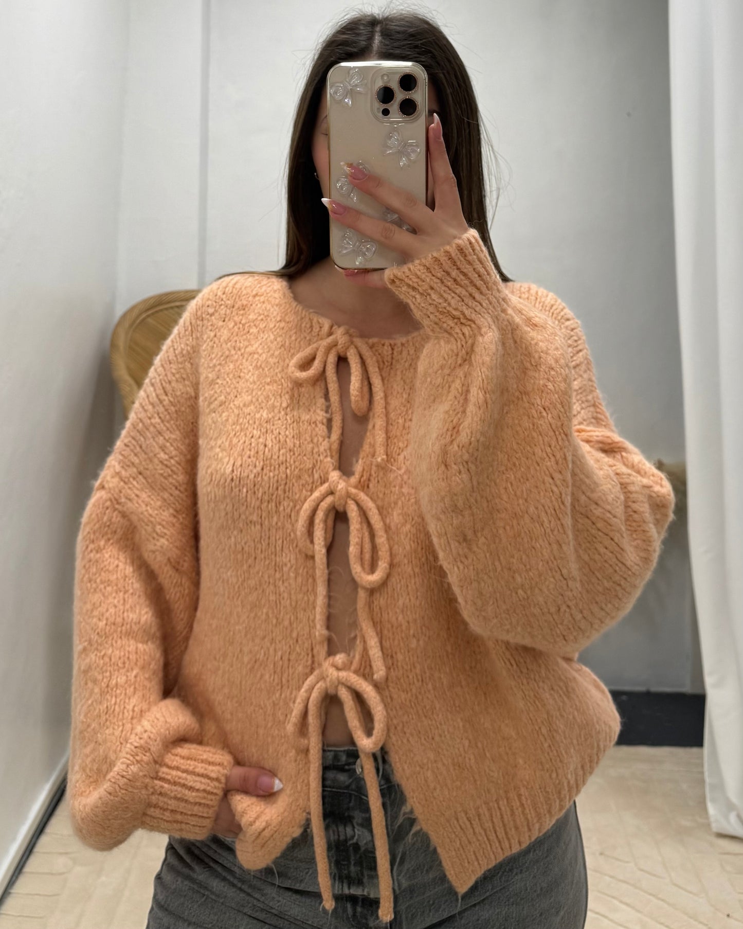 Gilet Mirabelle saumon