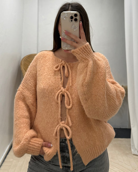 Gilet Mirabelle saumon