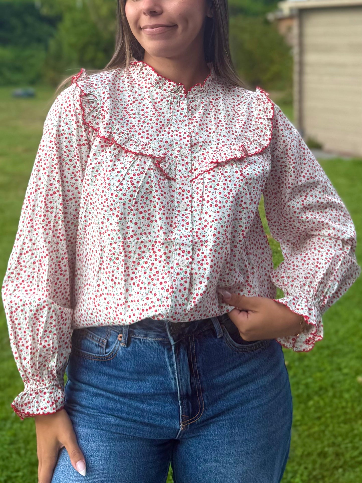Chemise fleurie Anilla