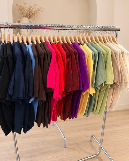 Pull manches courtes 15 couleurs