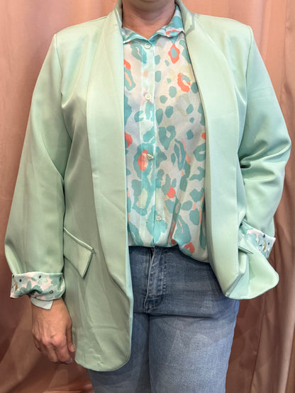 Chemise Dinaé turquoise