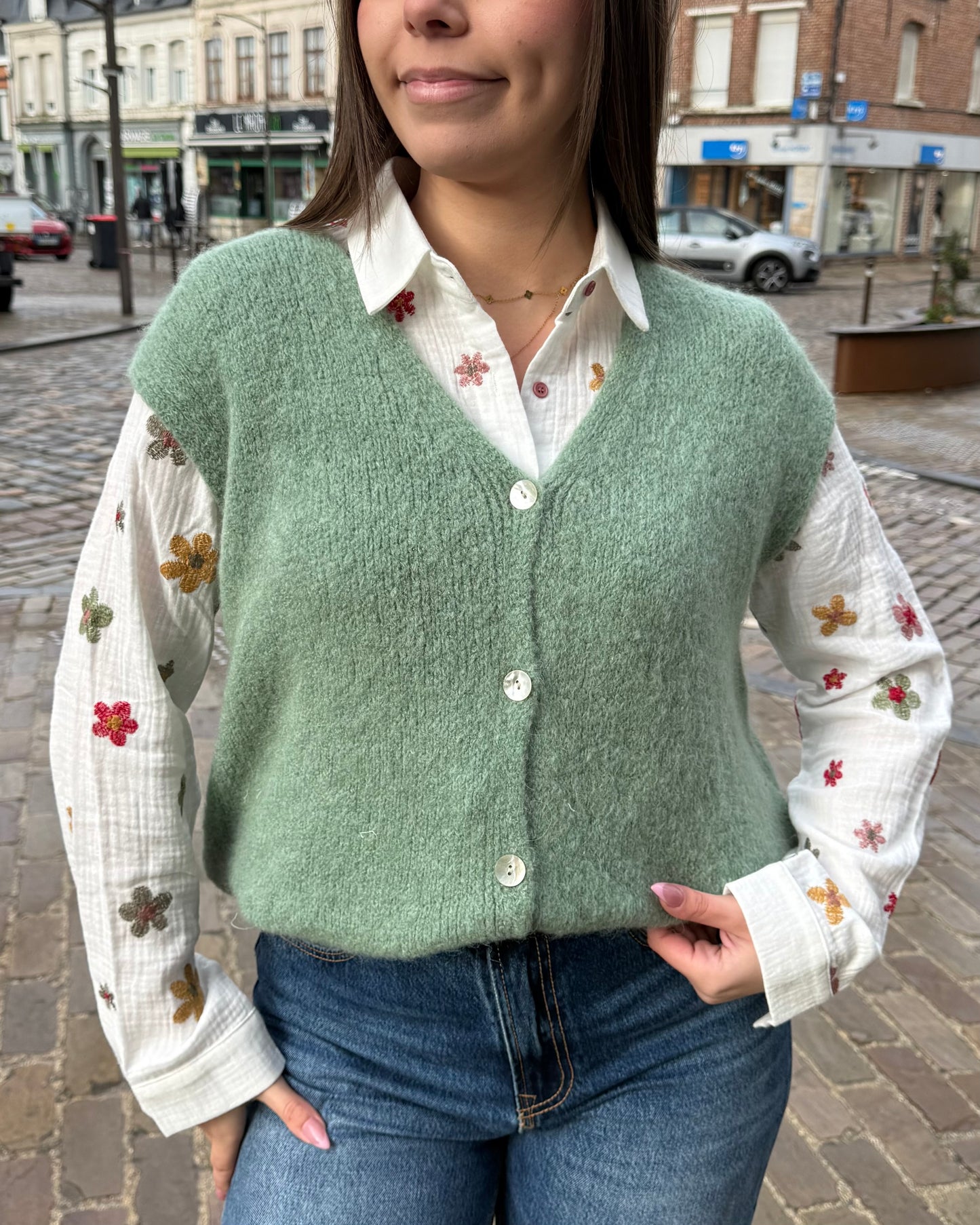 Gilet Héraïs kaki réassort