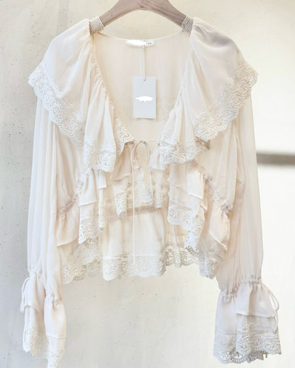 Haut en soie Eléanore