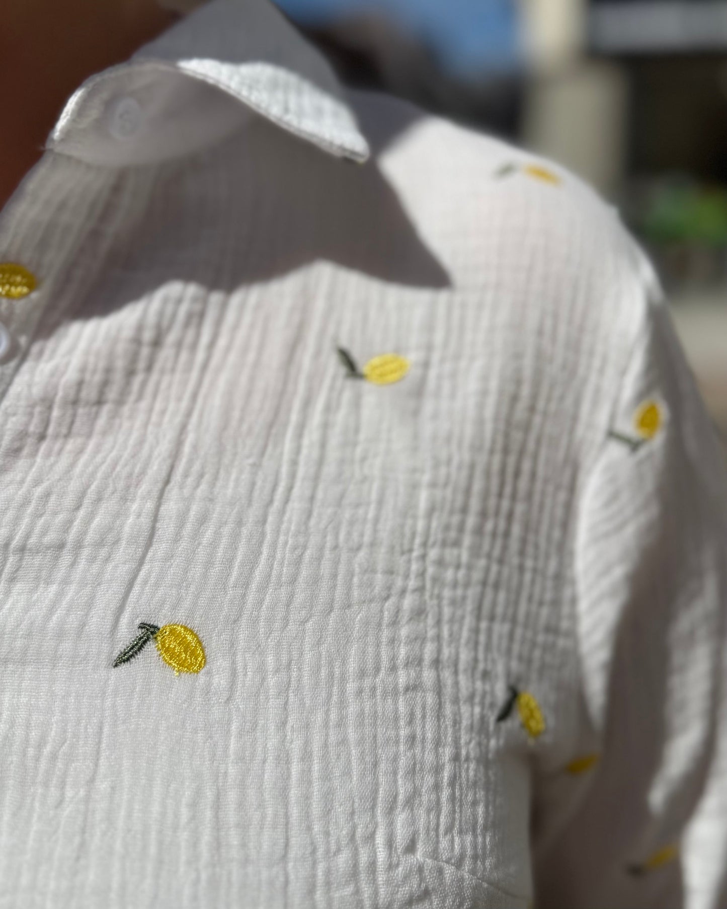 Chemise gaze de coton Citron 🍋