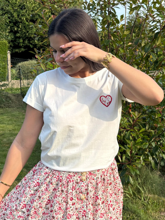 T-shirt Sylvie rouge