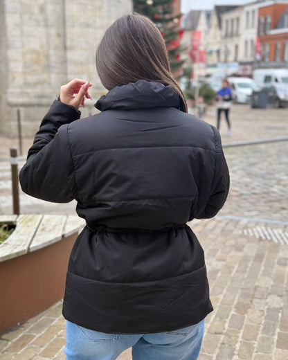 Manteau noir manches amovibles