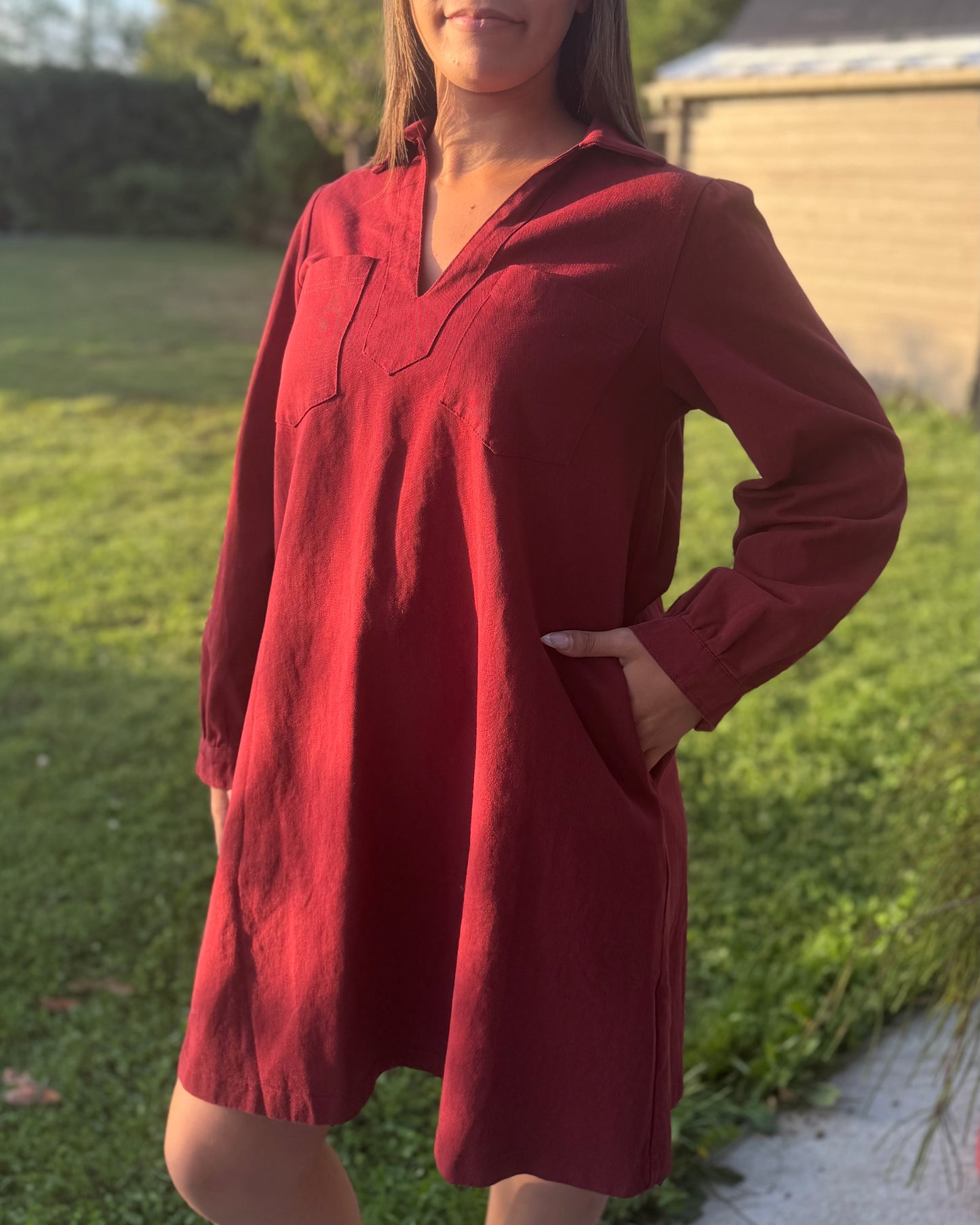 Robe Paola bordeaux