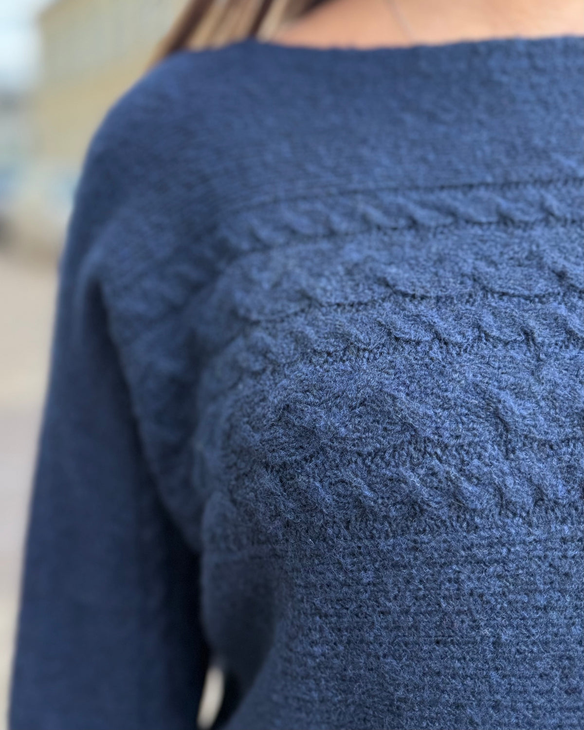 Pull col bateau marine