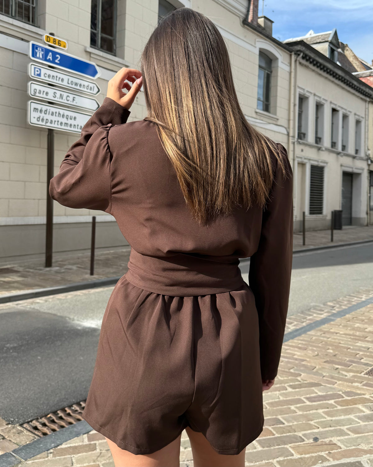Combi-Short marron