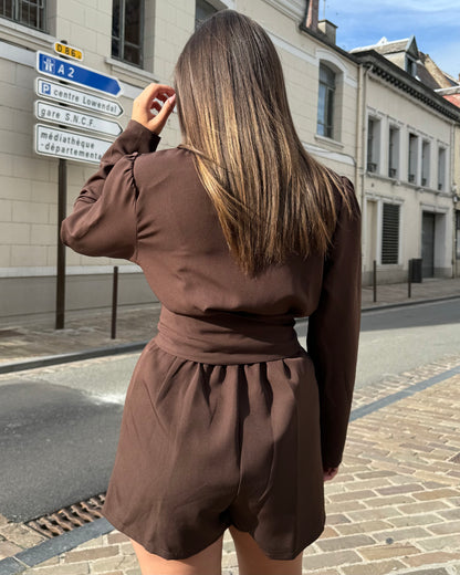 Combi-Short marron