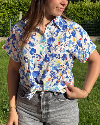 Chemise bleu