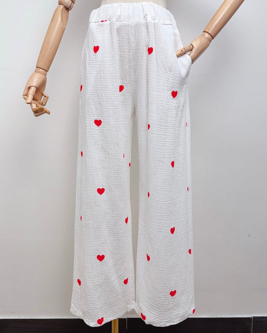 Pantalon Agnès rouge