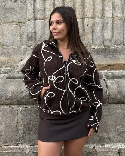Veste Selma marron