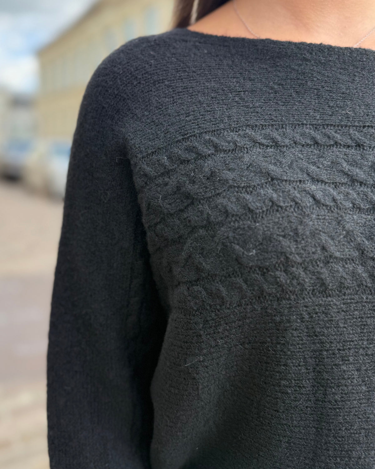 Pull col bateau noir