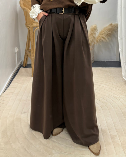 Pantalon Malika marron
