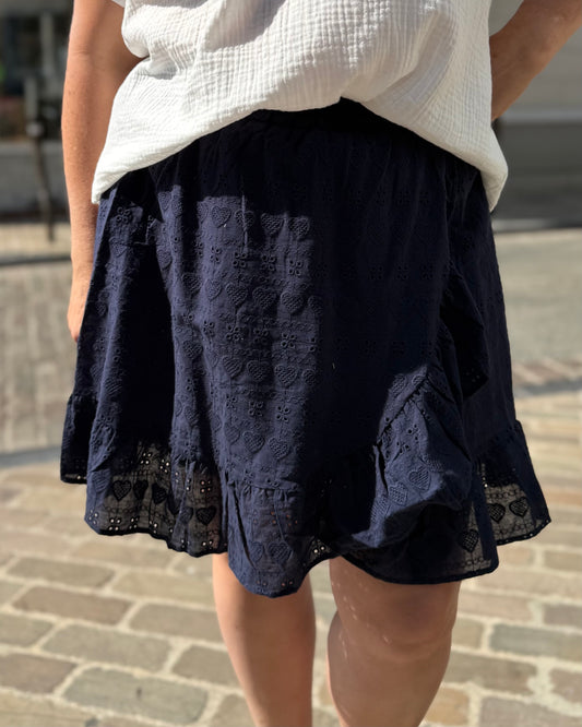 Jupe short bleu marine
