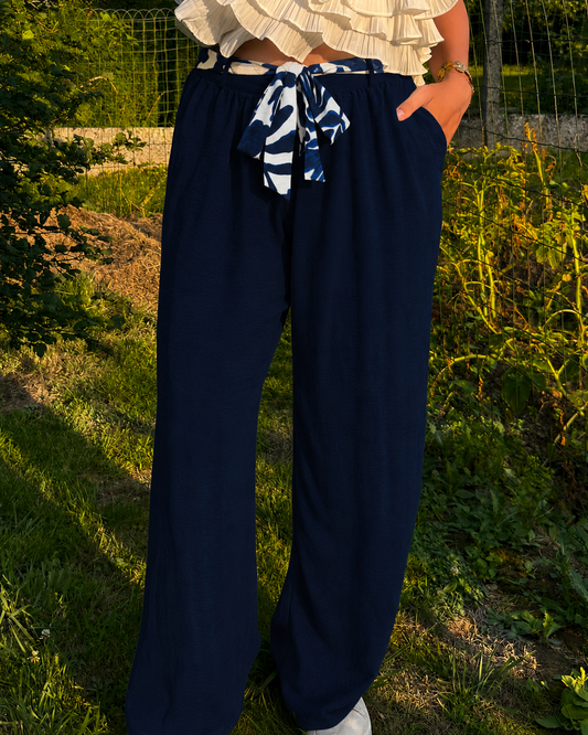 Pantalon Fiona marine