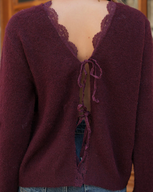 Pull bordeaux