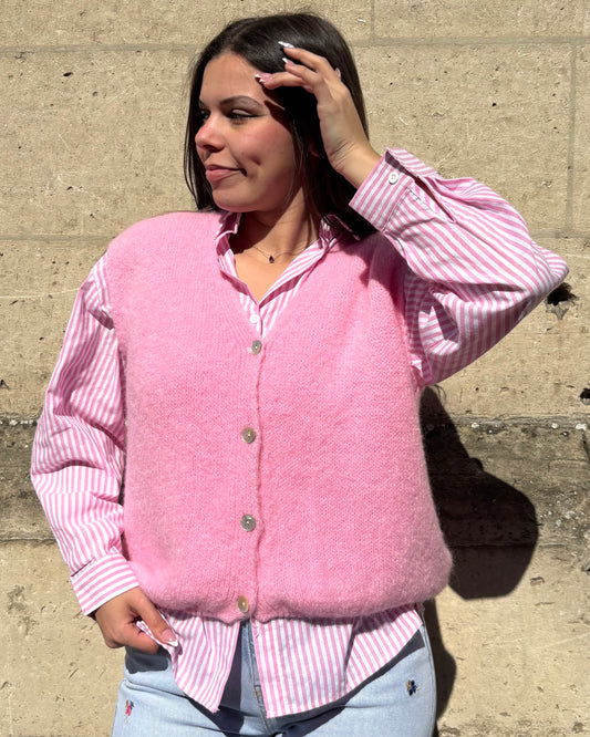 Pull Héraïs rose