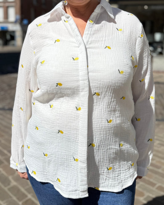 Chemise gaze de coton Citron 🍋