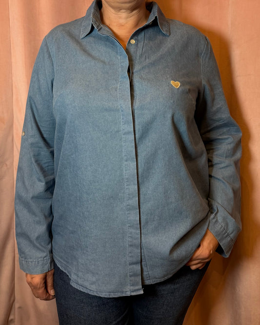 Chemise Cœur brodé Véra