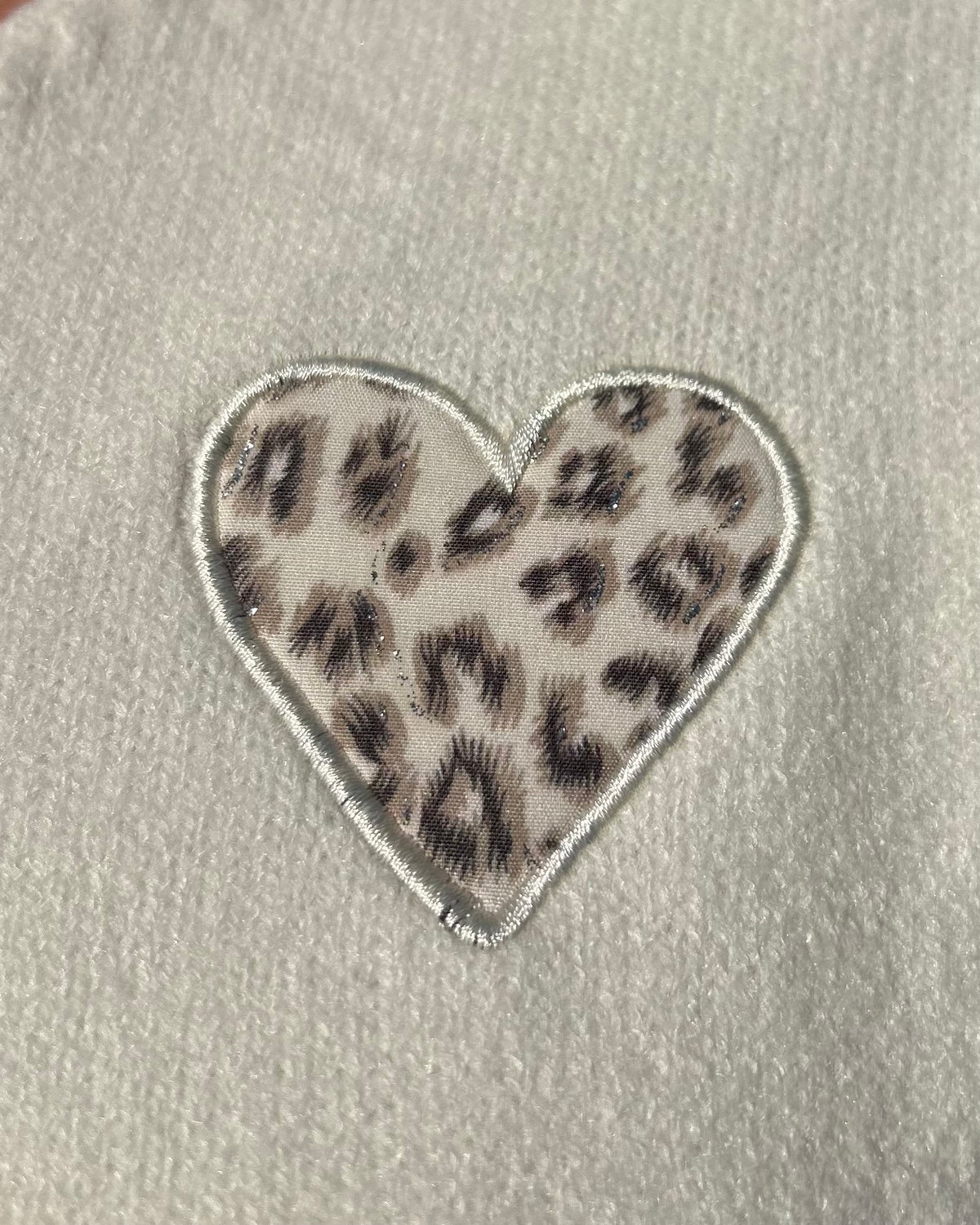 Gilet cœur léopard