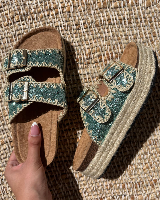 Sandales Kelly turquoise