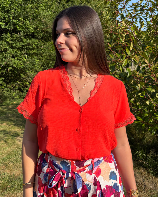 Haut Sigrid orange