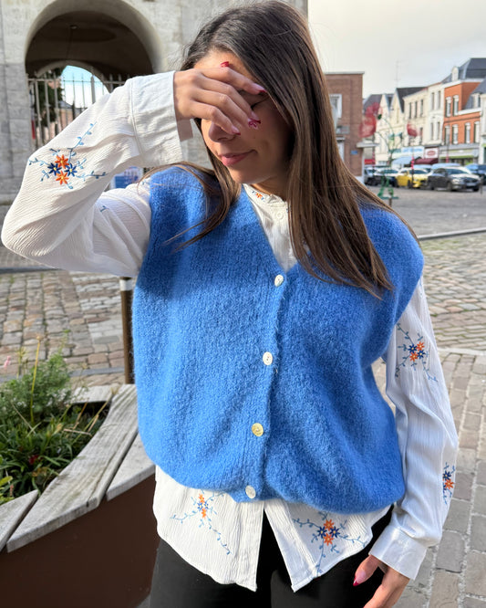 Gilet Héraïs bleu